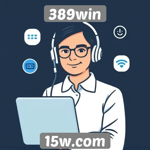 Funcionalidade de suporte ao cliente no 389win
